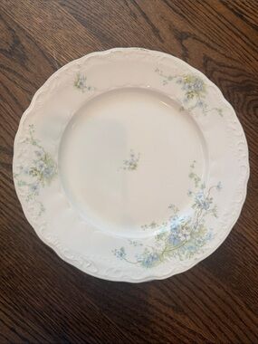 Antique Johnson Bros set of 7 floral plates